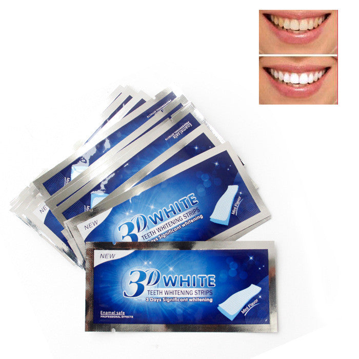 3D White Gel Teeth Whitening Strips